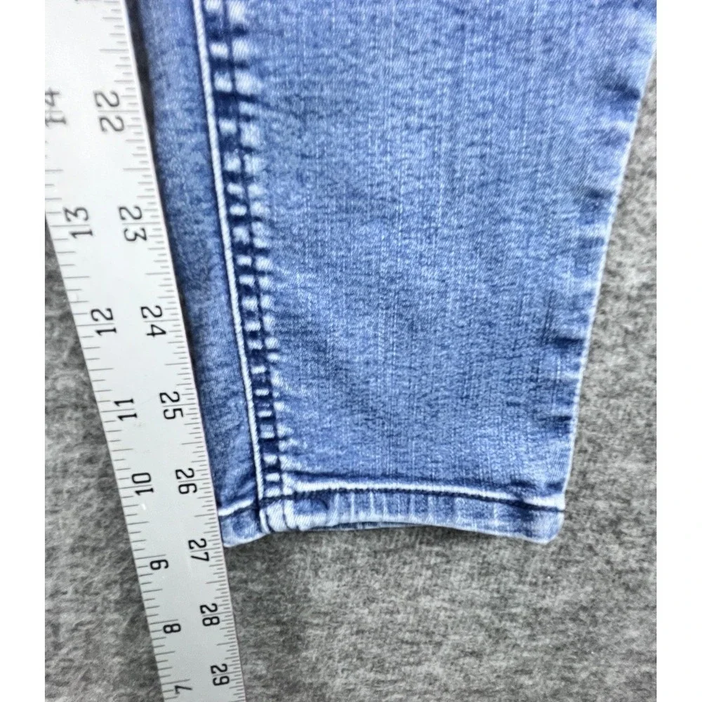Democracy Jeans Womens‎ 8 Blue Skinny Ab Technology Stretch Denim Cotton Blend